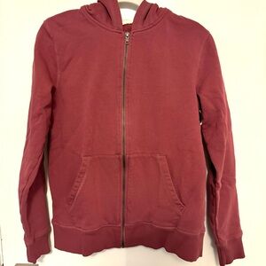 Pact Maroon Zip-Up Hoodie